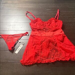 Etty Unlined red sexy lingerie